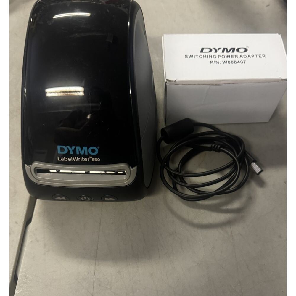 DYMO Label Writer 550 Label Printer: Electric Powered Desk Tool, Black, Plastic,